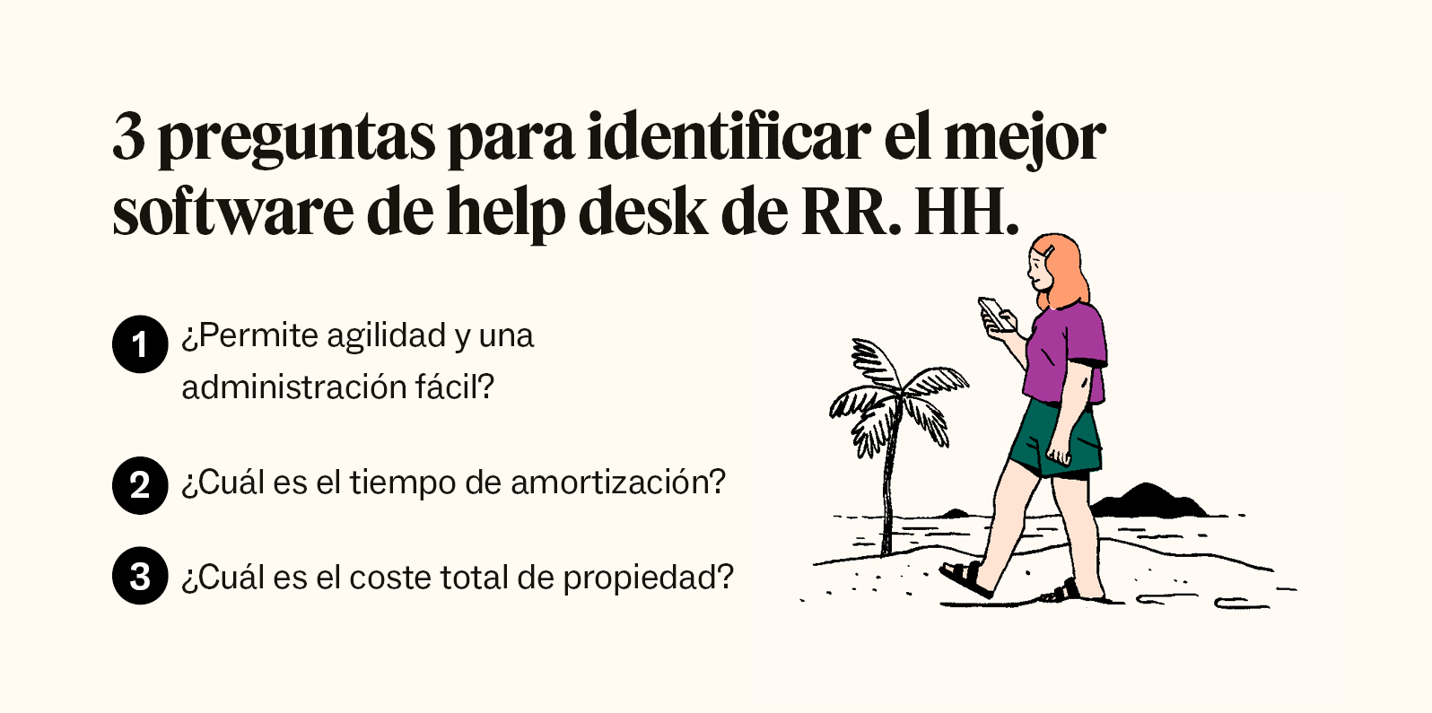 A list contains five considerations for how to choose the best HR help desk software for your business.