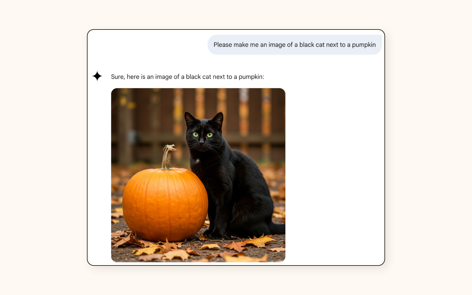 Image creation functionality in Gemini.