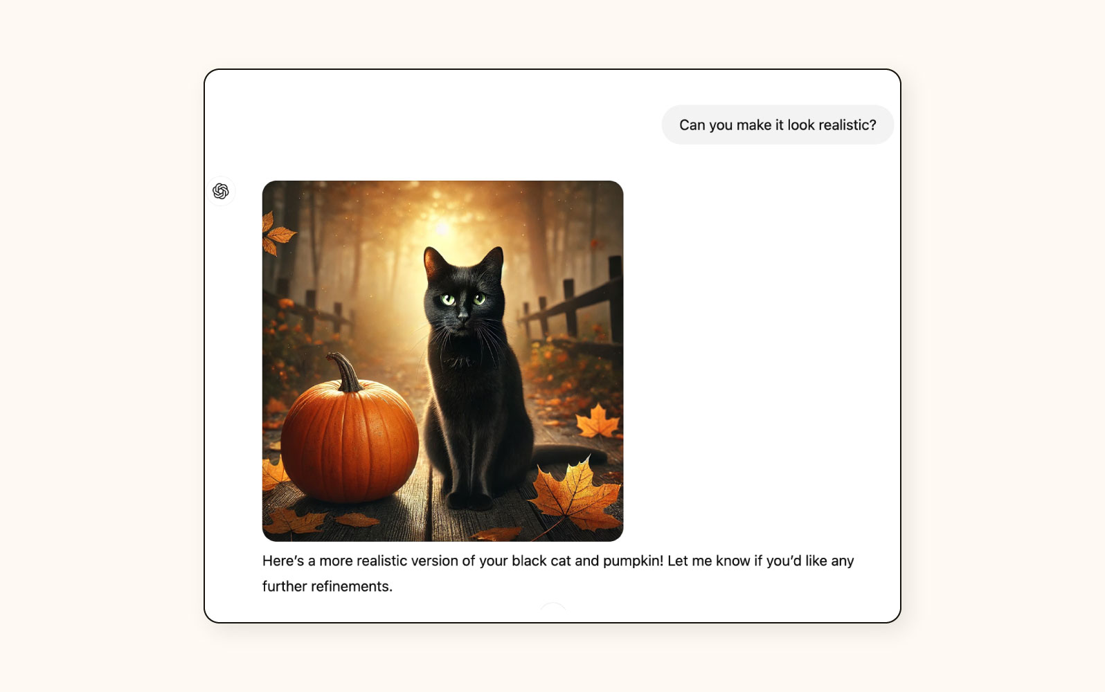 Further image creation functionality in ChatGPT.