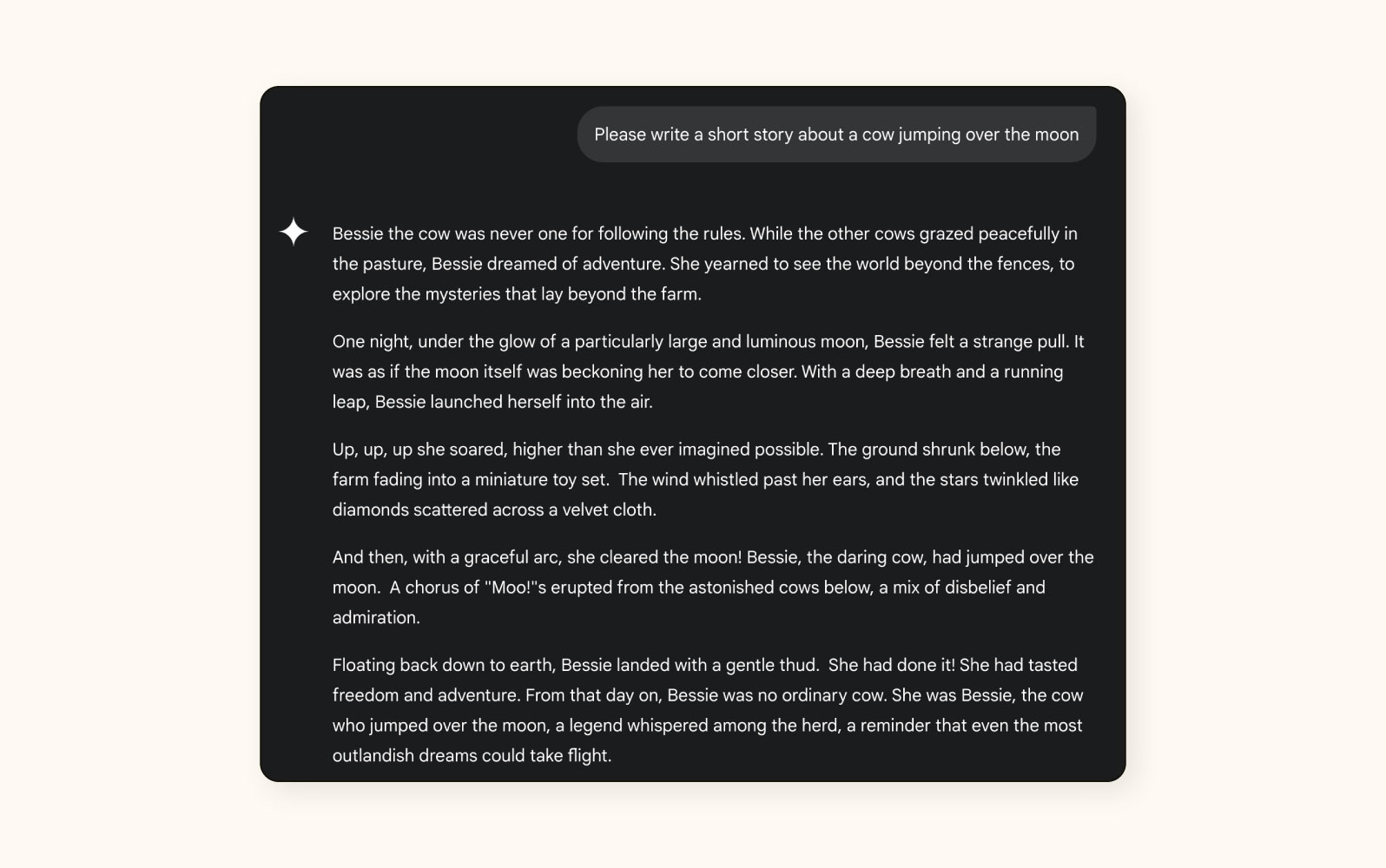 Content creation functionality in Gemini.