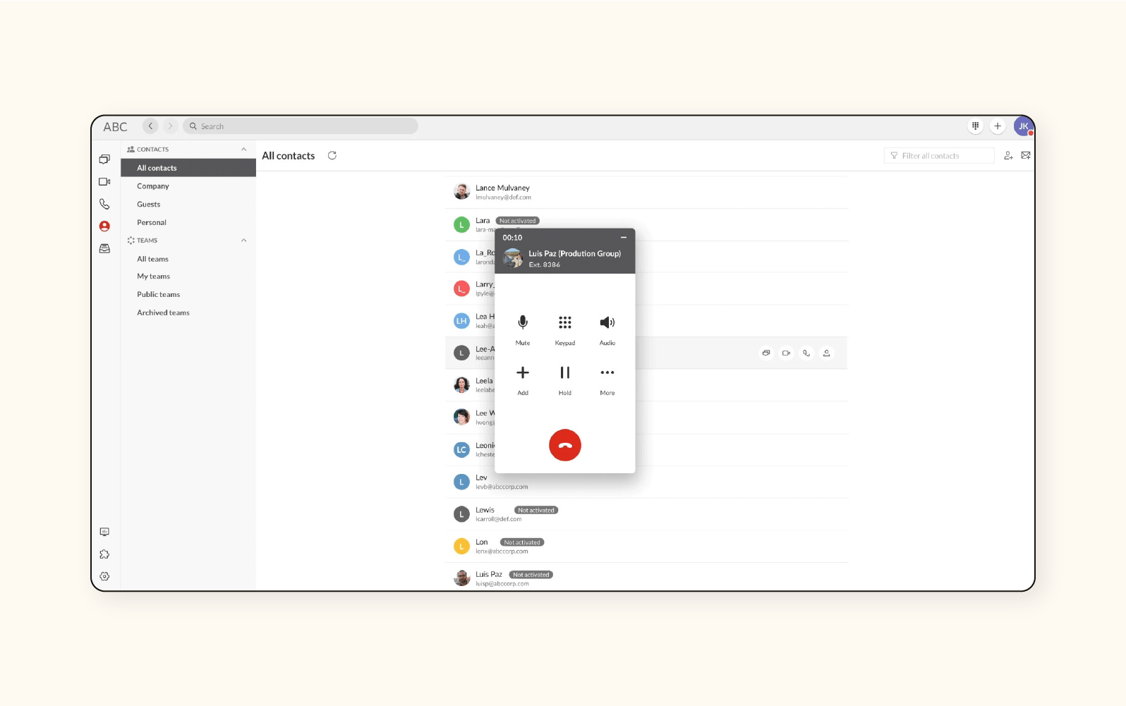 Software per call center Avaya Cloud Office.