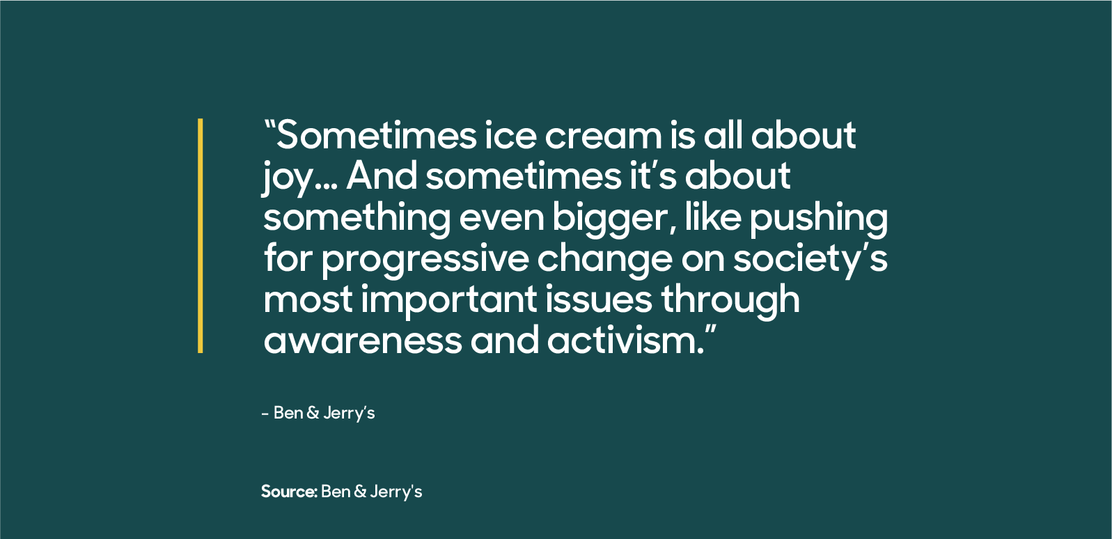 Citazione di Ben & Jerry’s