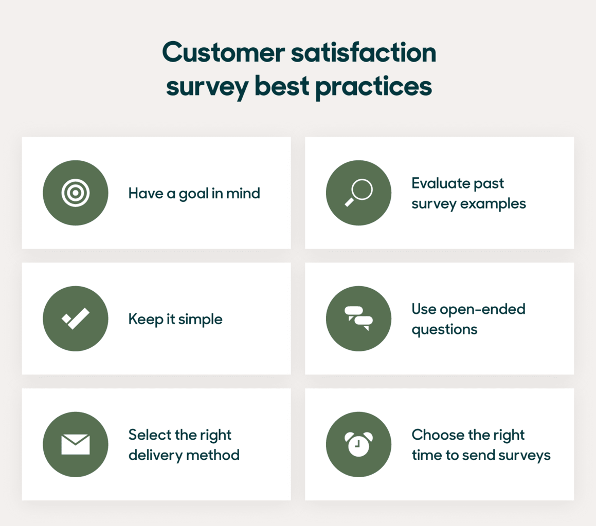 Best practices for designing a customer satisfaction survey
