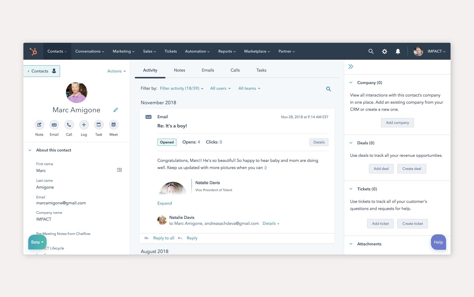 A screenshot of the HubSpot Service Hub customer self-service portal.
