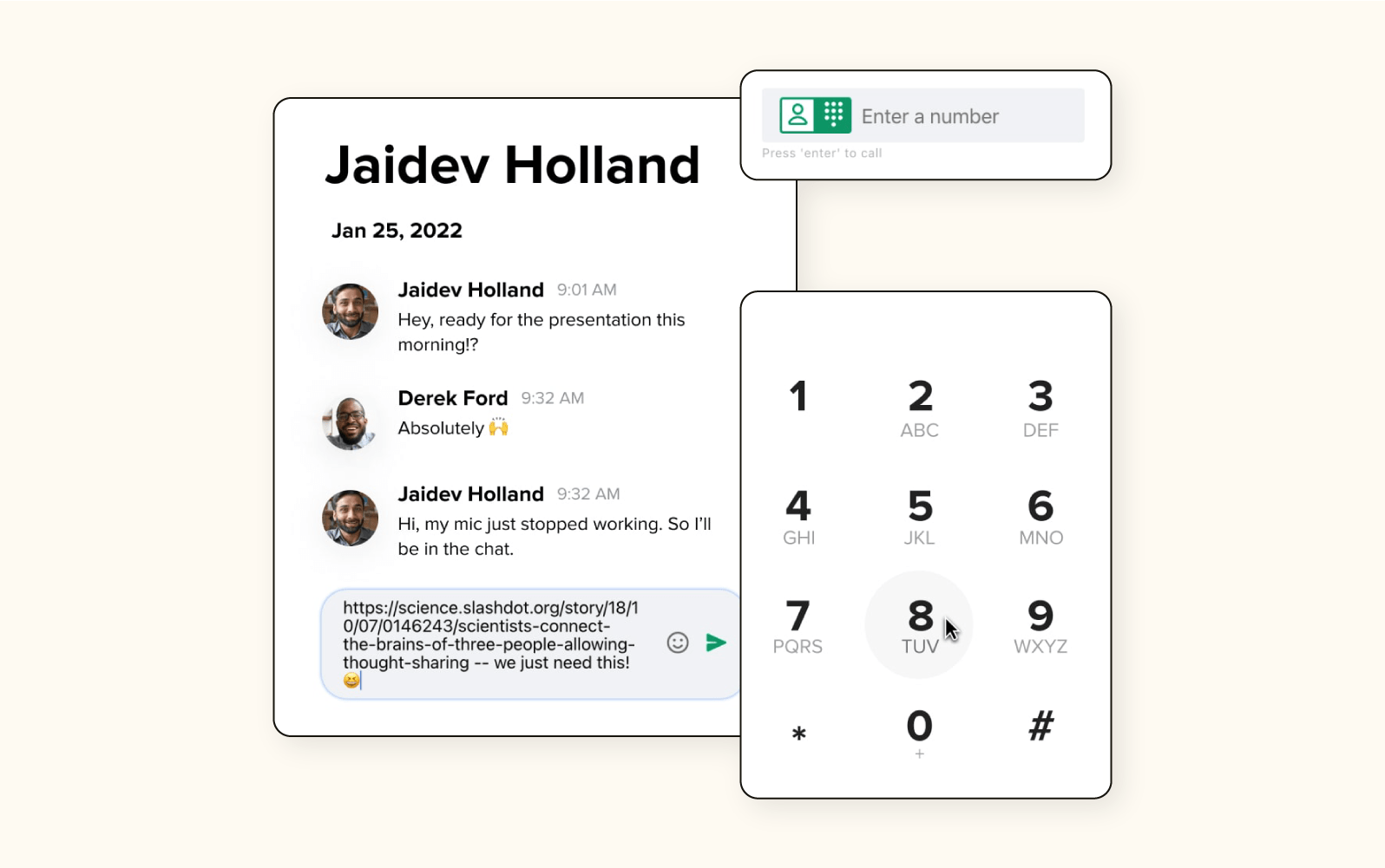 Software per call center GoTo Connect.