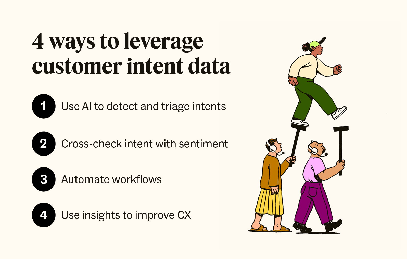 Four tips to find and use customer intent data with customer service tools.
