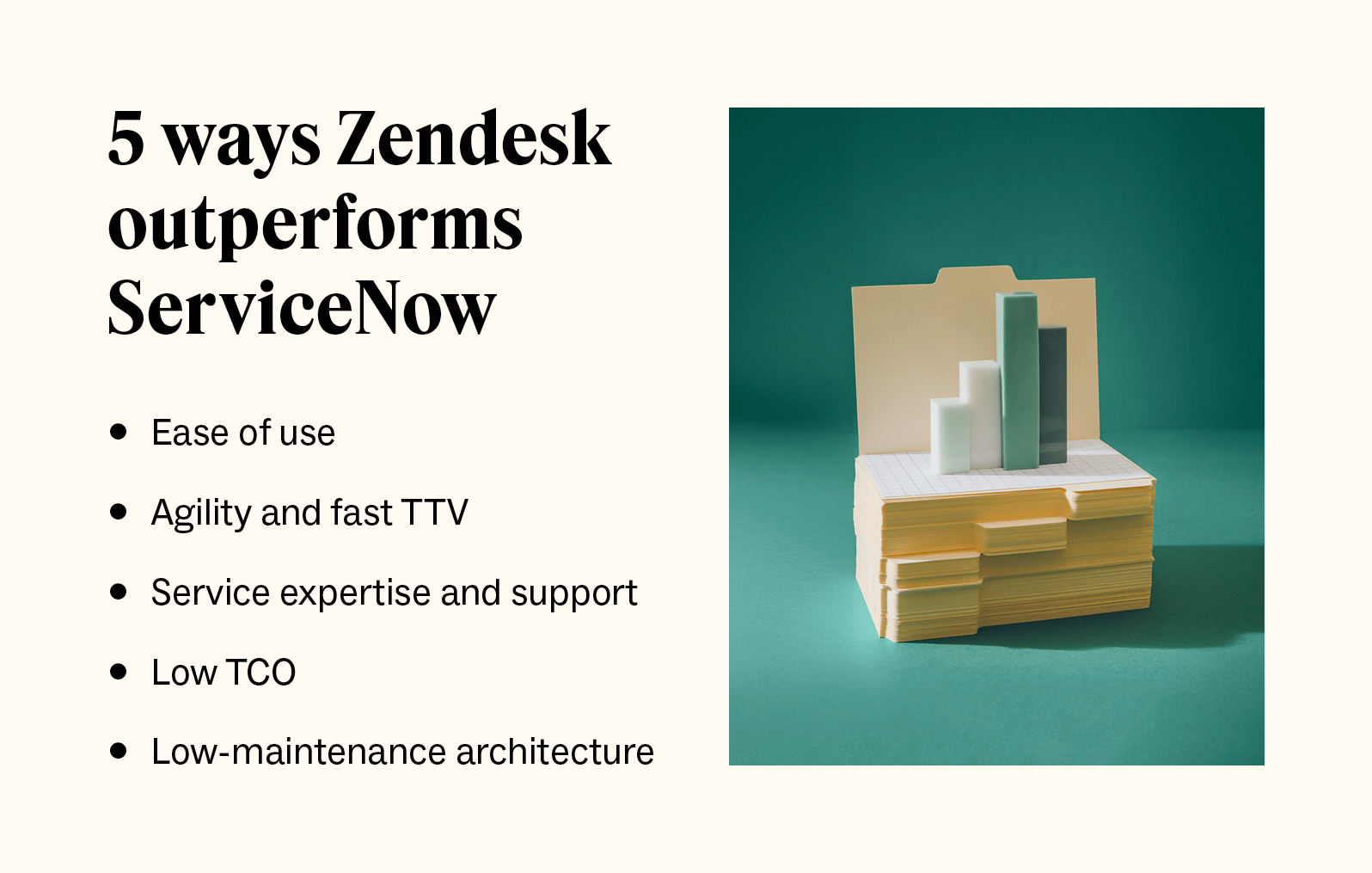 Five ways Zendesk outperforms ServiceNow.