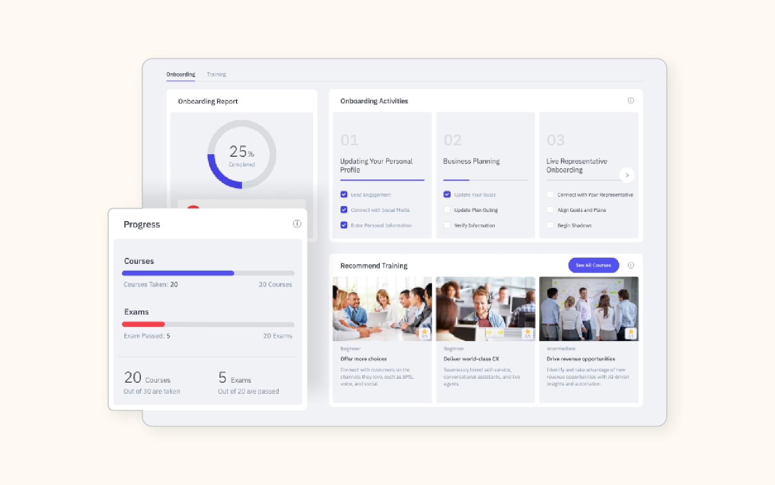 A screenshot displays the Mindmatrix partner onboarding system.