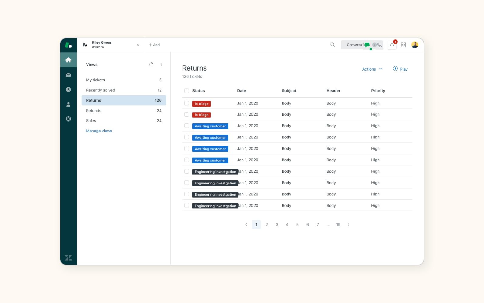 A screenshot displays the Zendesk ticketing system.
