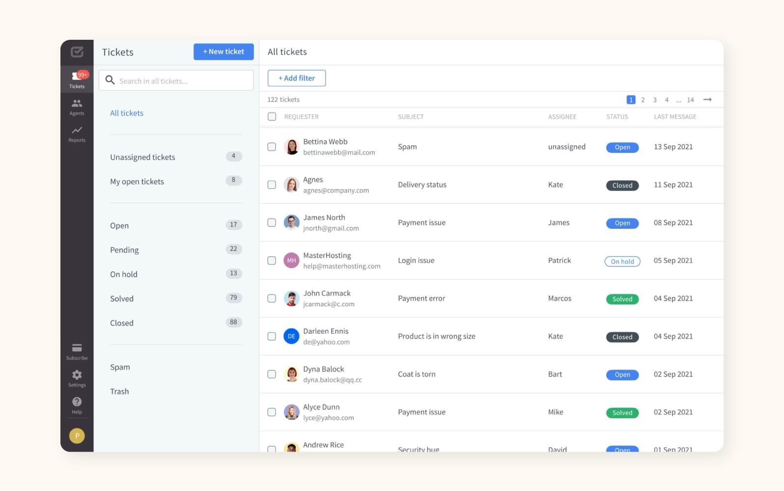 HelpCenter screenshot