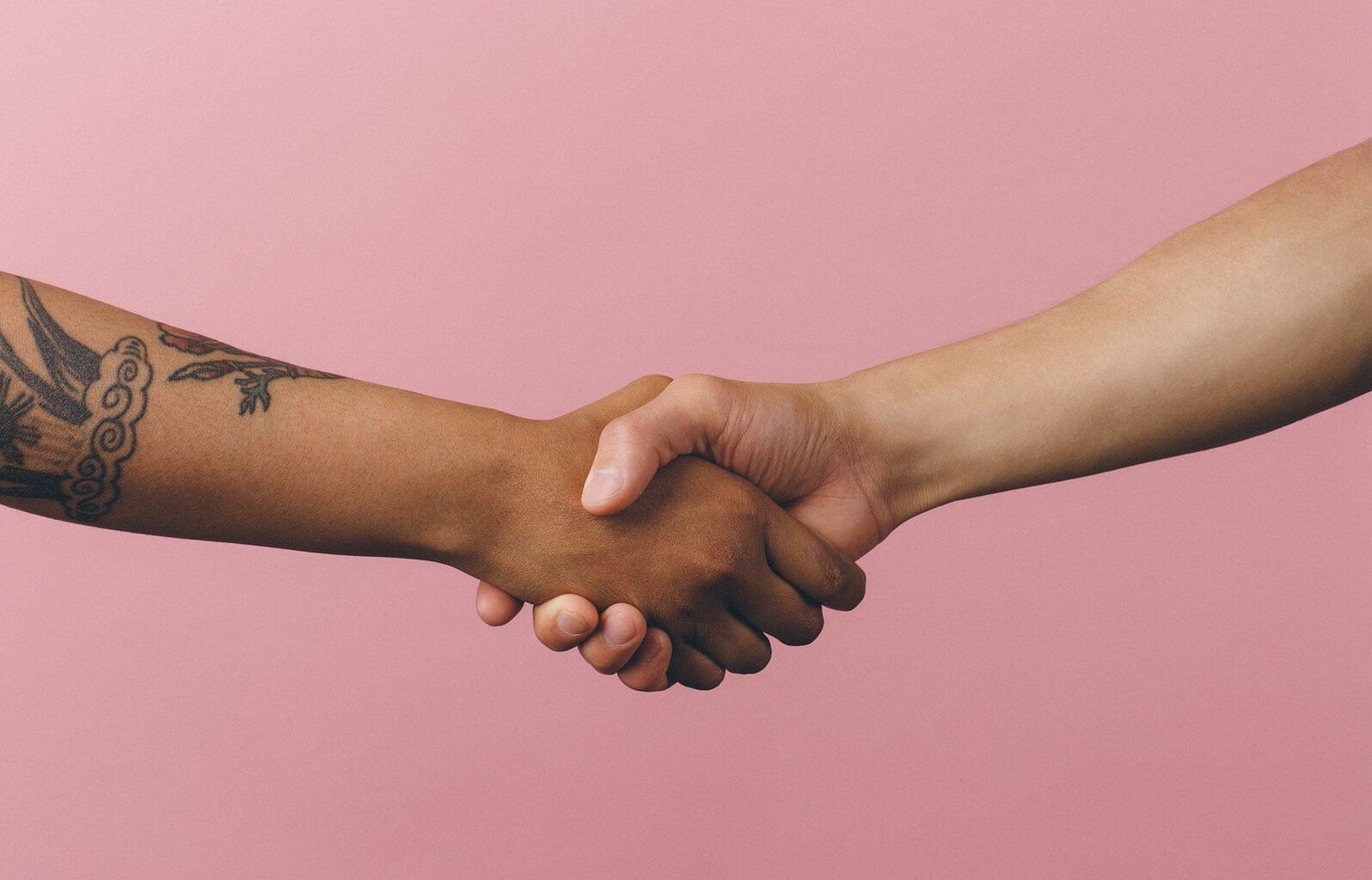 form a connection, handshake