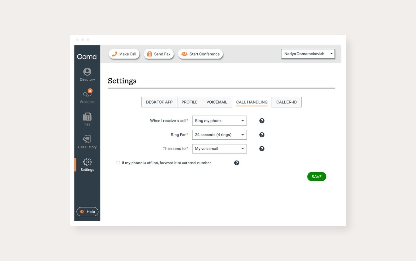 An image displays Ooma Office’s VoIP platform, one of the best business VoIP providers.