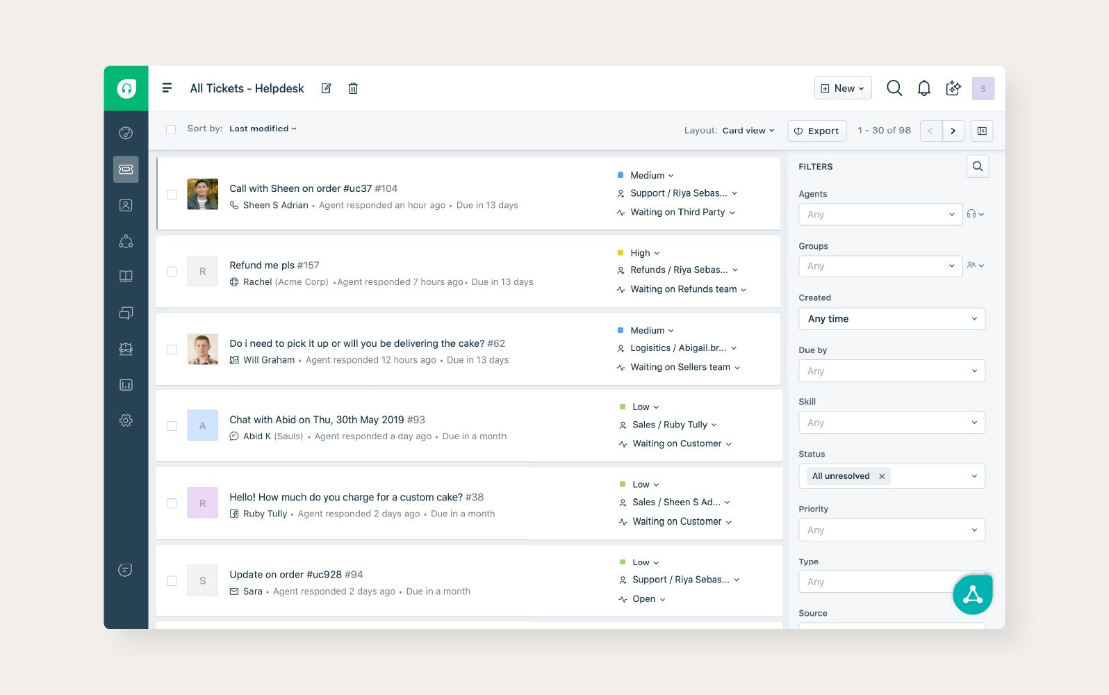 An image displays Freshdesk Contact Center’s VoIP platform, one of the best business VoIP providers.