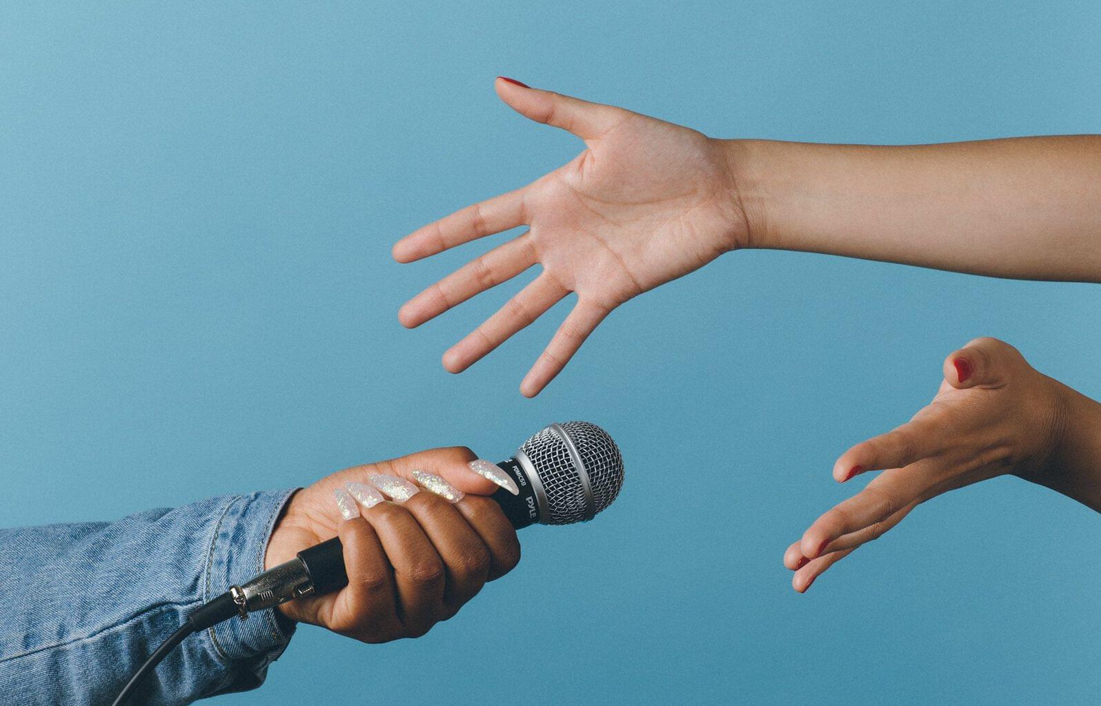 Tip 1: Survey your existing customers, speaking into microphone