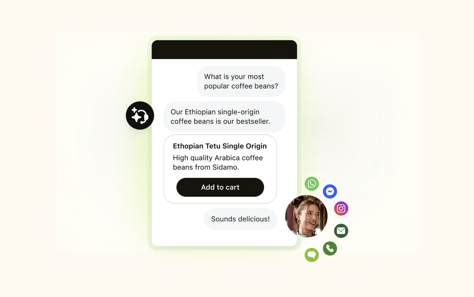 A screenshot of Zendesk’s omnichannel support.