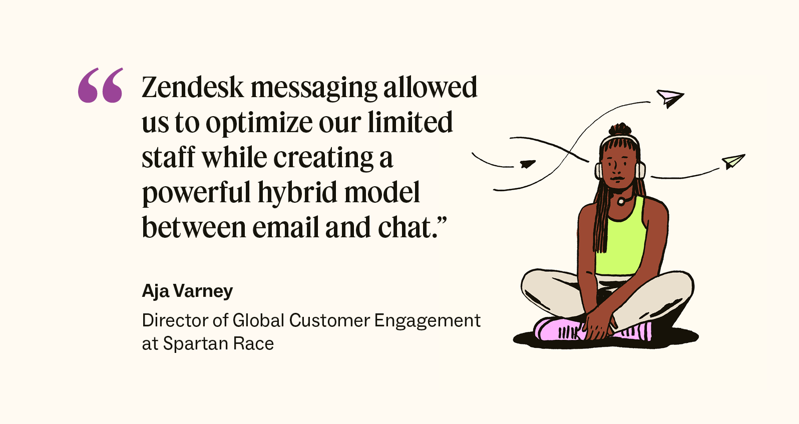 Spartan Race director of global customer engagement quote