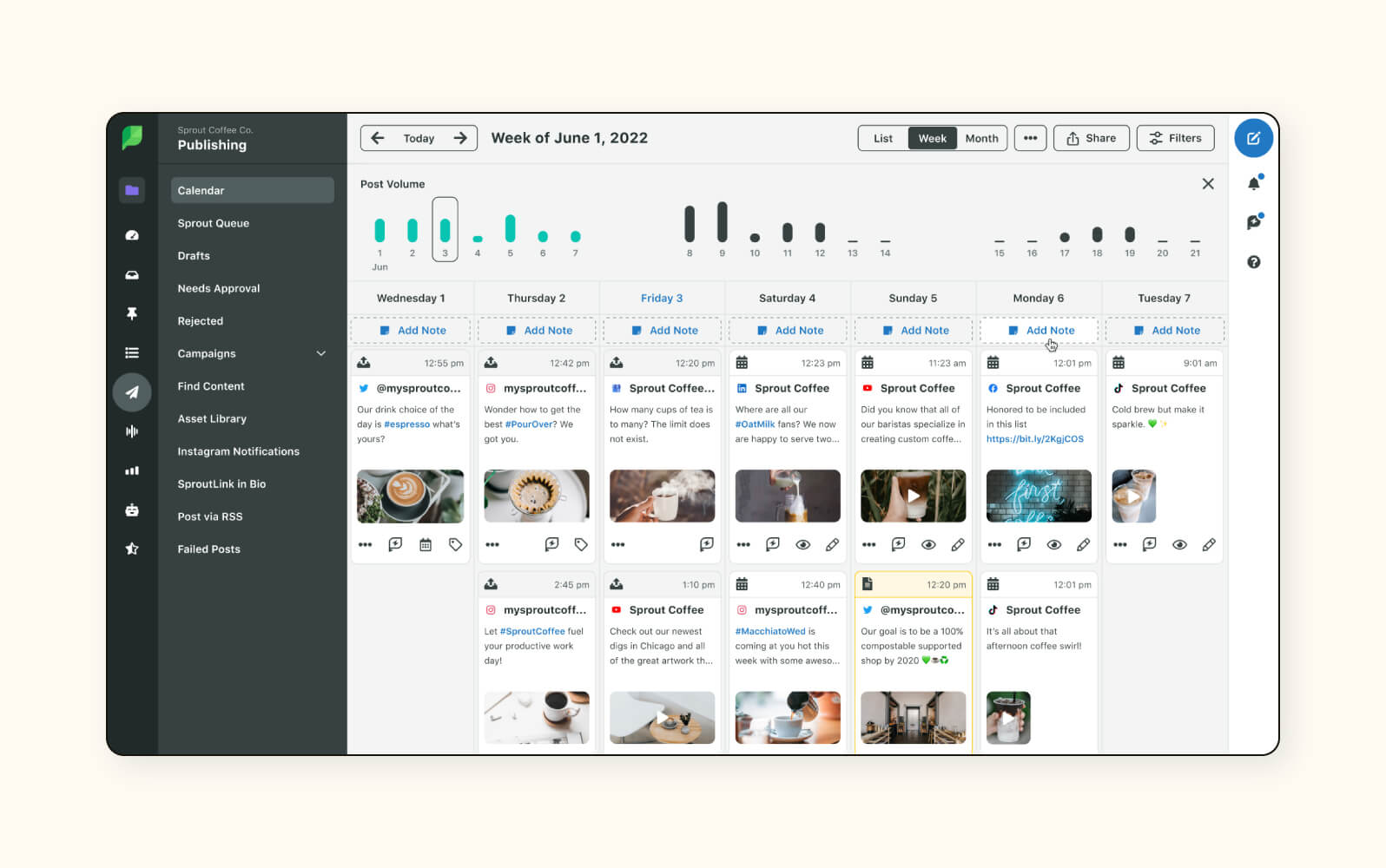 A product image of Sprout Social customer service software.